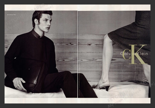 2000 Calvin Klein Men's Clothing Sexy Legs Bed Print Advertisement (2 Pages)