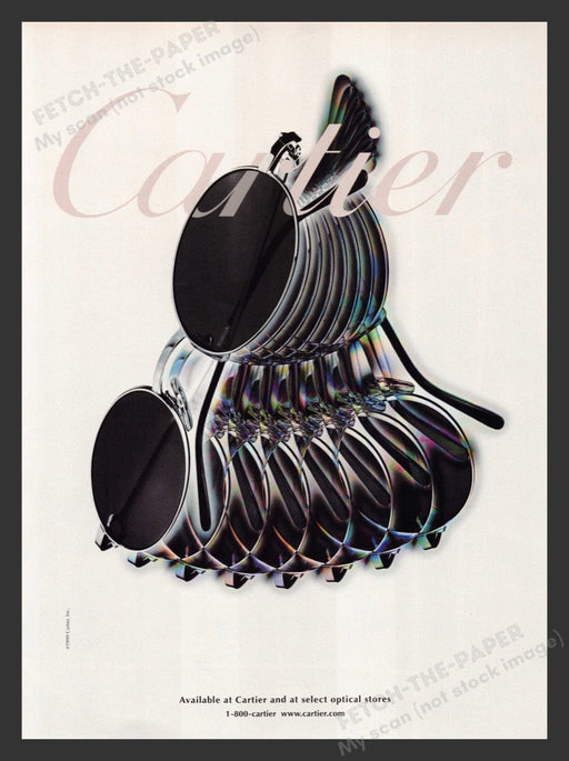 2000 Cartier Sunglasses Optical Print Advertisement Ad
