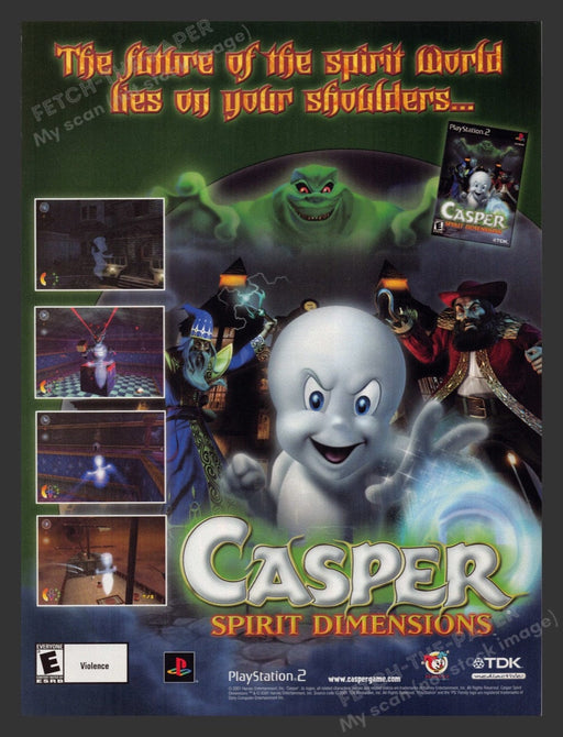 2001 Casper: Spirit Dimensions Video Game Print Advertisement