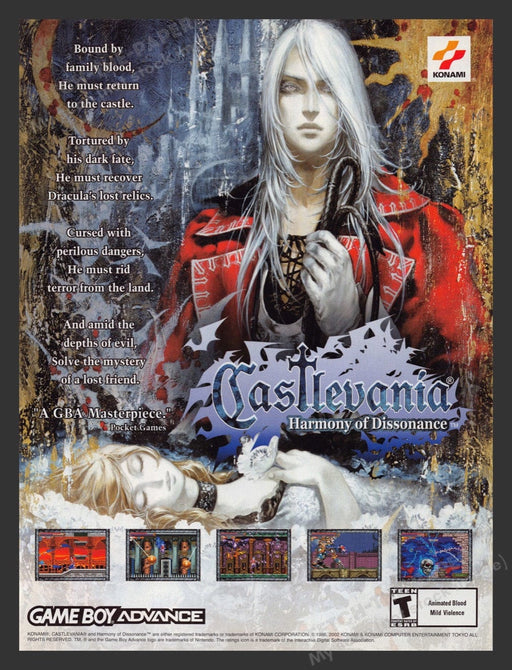 2002 Castlevania: Harmony of Dissonance Video Game Print Advertisement