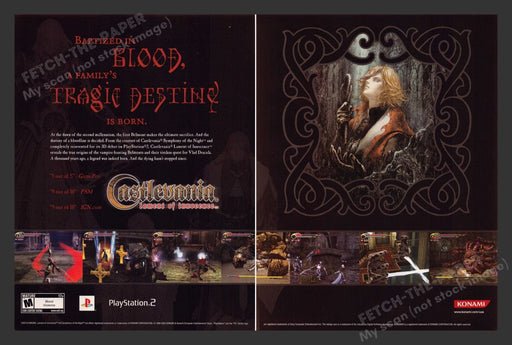 2004 Castlevania: Lament of Innocence Video Game Print Advertisement (2 Pages)