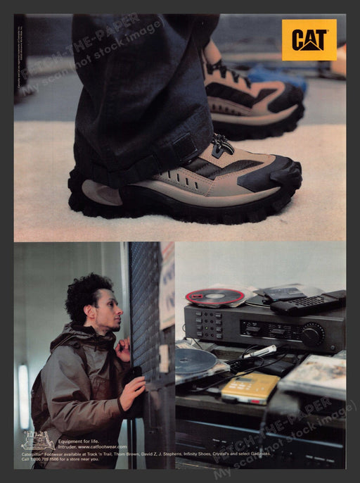 2000 CAT Shoes Caterpillar Work Footwear Print Advertisement Ad.