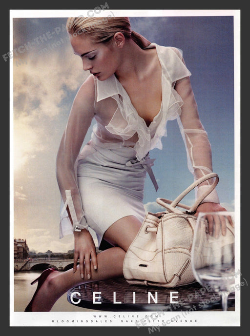 2007 Print Advertisement Celine Sexy Girl Accessories Clothing Ad.