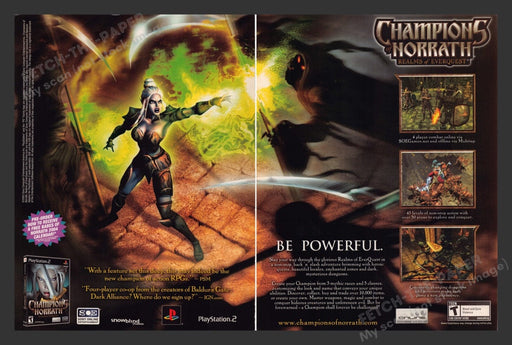 2004 Champions of Norrath Video Game Print Advertisement (2 Pgs)