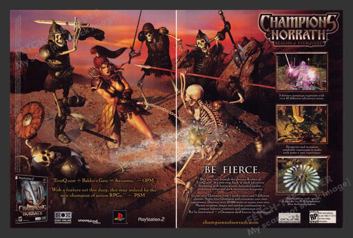 2003 Champions of Norrath EverQuest Video Game Print Advertisement (2 Pages)