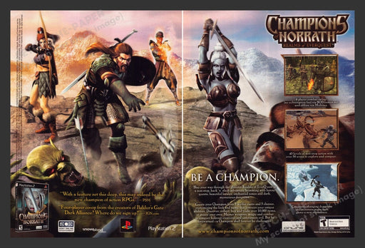 2004 Champions of Norrath Realms of EverQuest Game Print Advertisement (2 Pages)