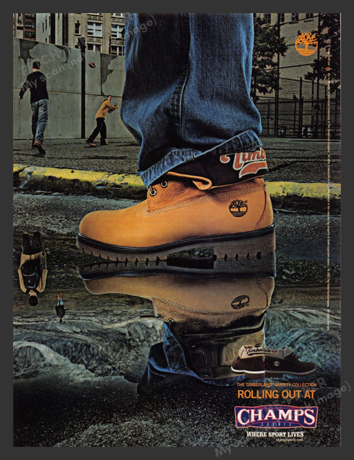 2005 Champs Timberland Varsity Collection Shoes Print Advertisement Ad