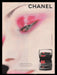 Chanel 2000s Print Advertisement 2000 Eye Lacquer Model Eye Cosmetics Fetch the Paper!