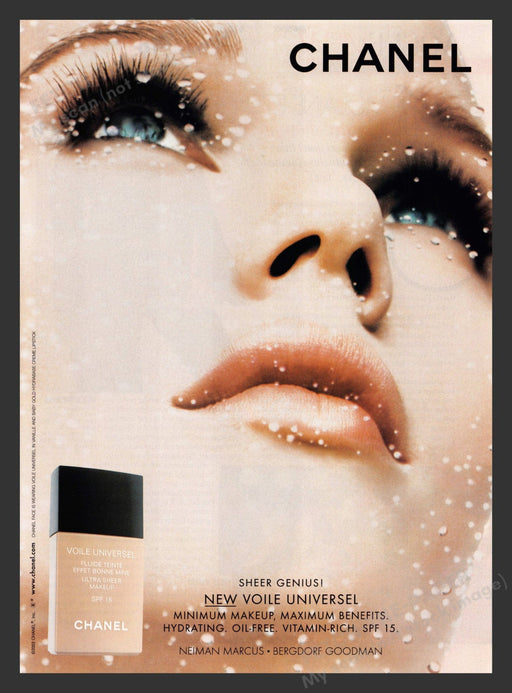 2003 Chanel Voile Universel Foundation Cosmetics Print Advertisement Ad