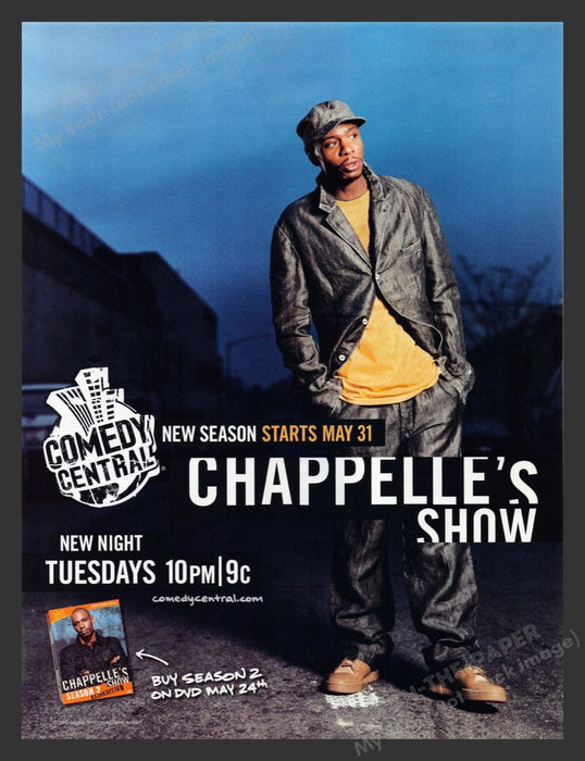 2005 Chappelle's Show Comedy Central Print Advertisement Ad