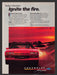 1984 Chevrolet Camaro Sport Coupe Turn on the Sizzle Print Advertisement Ad