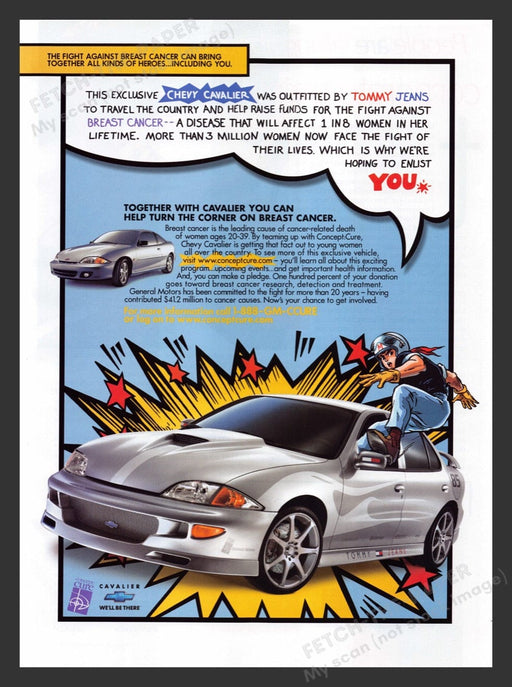 2000 Chevrolet Cavalier Tommy Jeans Car Print Advertisement Ad