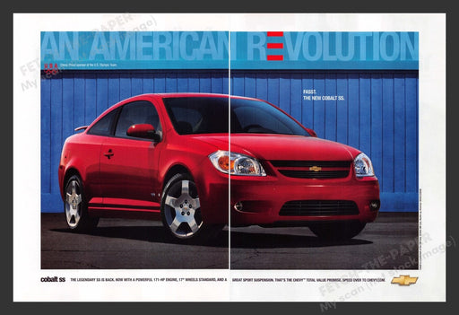 2005 Chevrolet Cobalt SS Print Advertisement (2 Pages)