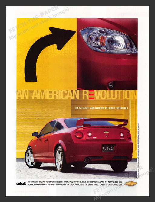 2005 Chevrolet Cobalt SS Print Advertisement Ad