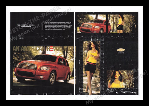 Chevrolet HHR Rihanna 2000s Print Advertisement Ad (2 pages) 2006 Singer Promo Fetch the Paper!