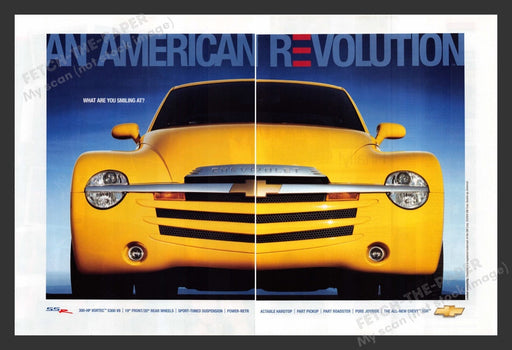 2004 Chevy SSR Yellow Print Advertisement (2 Pages)