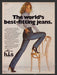 1983 Chic Jeans by h.i.s. Tight Jeans & Chair Print Advertisement Ad