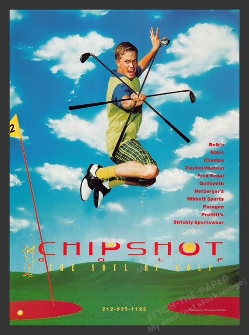 1998 Chip Shot Golf Apparel "The Soul of Golf" Print Advertisement Ad