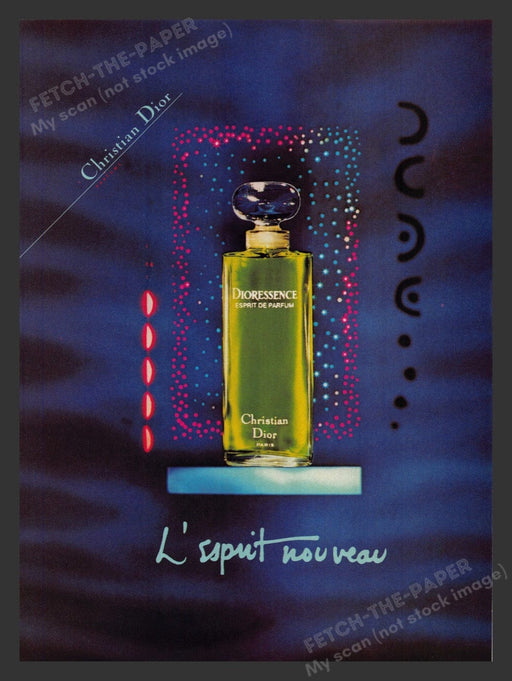 1984 Christian Dior Dioressence esprit de parfum Print Advertisement Ad