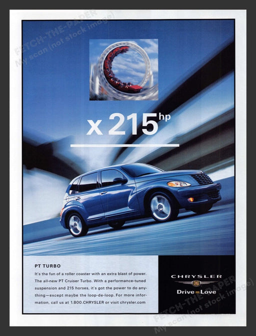 2002 Chrysler PT Turbo Car Print Advertisement Ad