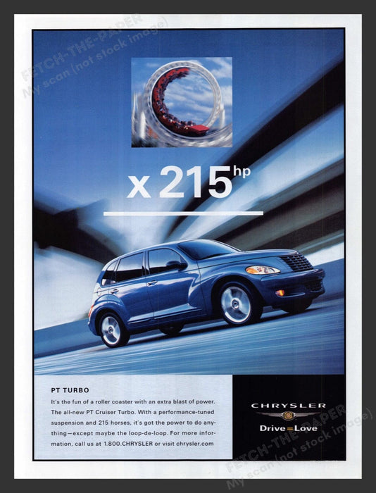 2002 Chrysler PT Turbo Car Print Advertisement Ad