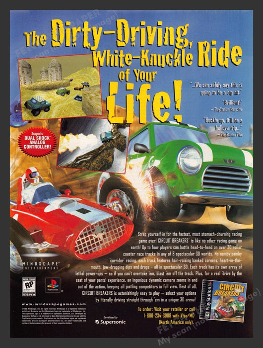 1998 Circuit Breakers Video Game Print Advertisement