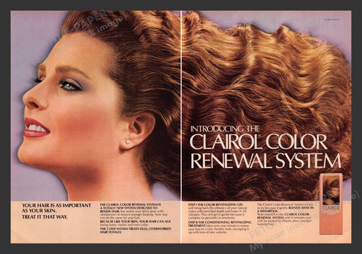 1983 Clairol Color Renewal System Print Advertisement (2 Pages)
