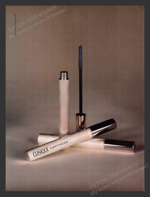1988 Clinique Super Mascara Make Up Print Advertisement Ad