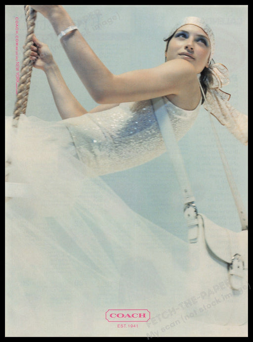 Coach 2000s Print Advertisement Ad 2003 Fetch the Paper!