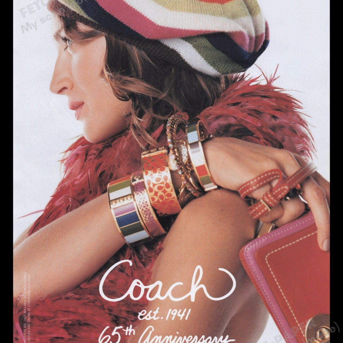 Coach 2000s Print Advertisement Ad 2007 65th Anniversary Bangles Clutc ...