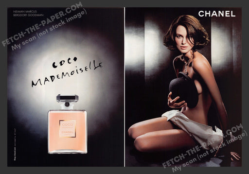 2007 Print Advertisement 2 Pg Coco Mademoiselle Perfume Keira Knightley Actress.