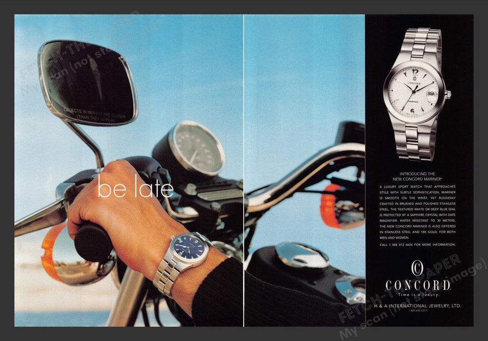 2000 Concord Watches Mariner Print Advertisement (2 Pages)