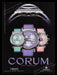Corum Swiss Timepieces Watch 2000s Print Advertisement Ad 2001 Colorful Promo Fetch the Paper!