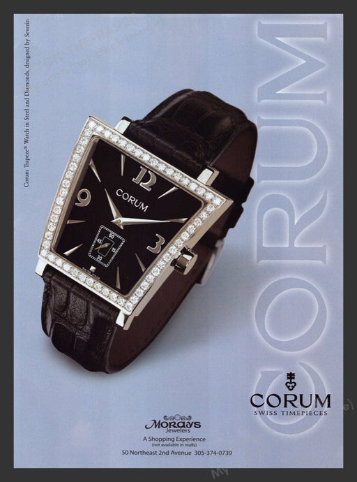 2000 Corum Watches Trapeze Swiss Timepieces Print Advertisement Ad
