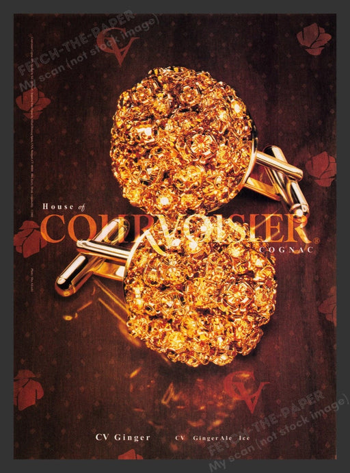 2001 Courvoisier CV Ginger Ale Ice Print Advertisement Ad