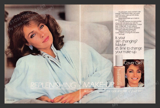 1985 Cover Girl Make-up Jennifer O'Neill Print Advertisement (2 Pages)