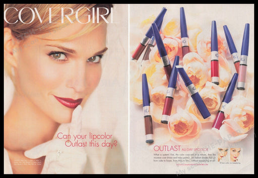 Cover Girl Molly Sims 2000s Print Advertisement (2 pages) 2002 Fetch the Paper!