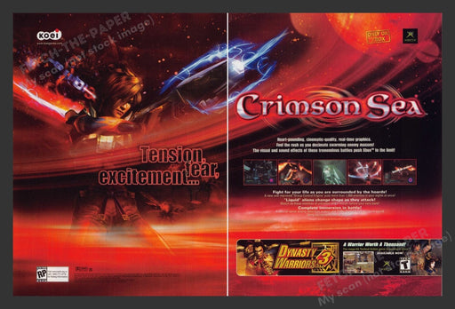 2002 Crimson Sea Video Game Print Advertisement (2 Pages)