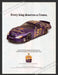 2007 Print Advertisement Crown Royal Nascar Kurt Busch #97 Car Alcohol Ad.