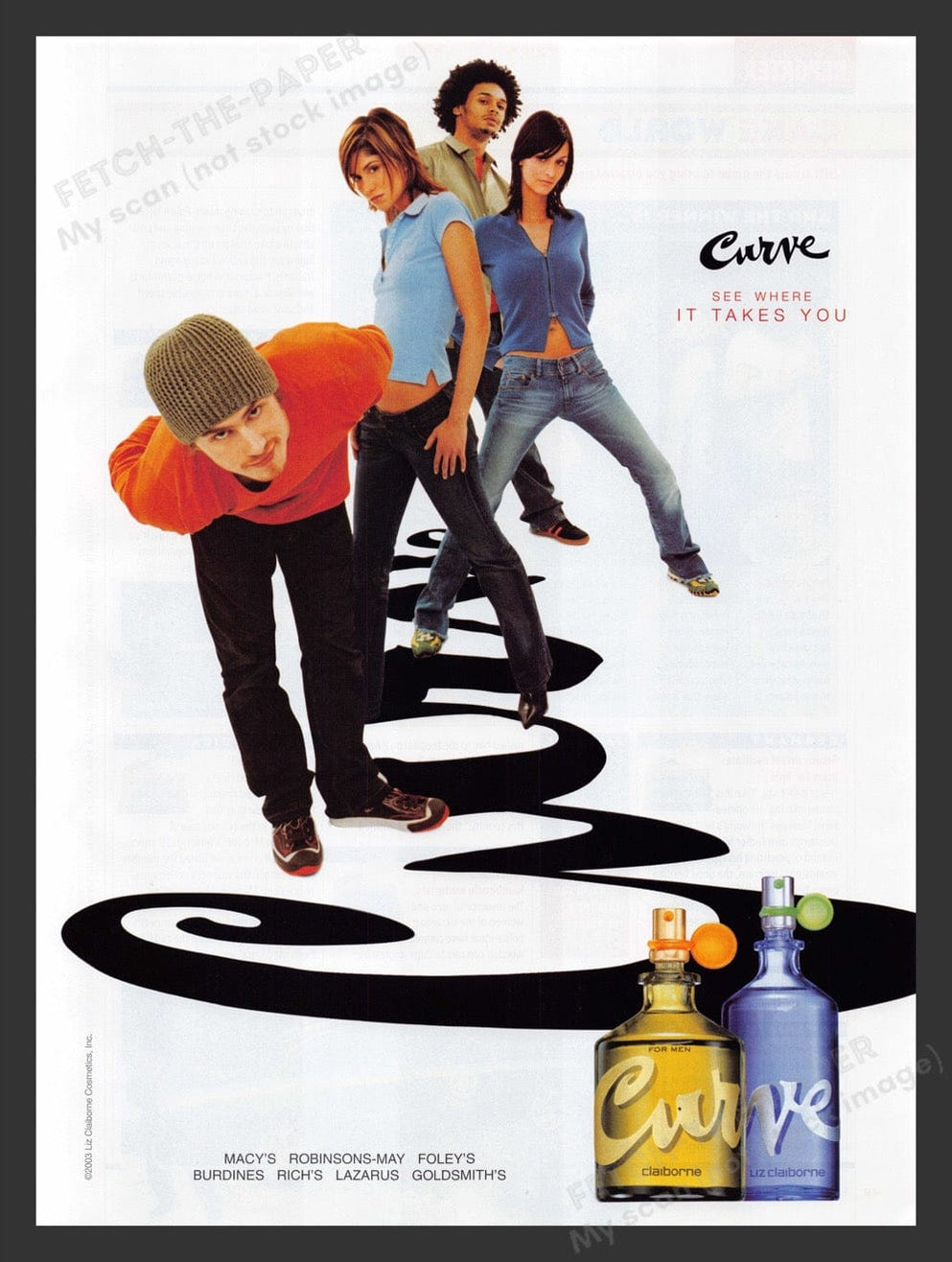 Curve by Liz Claiborne 2003 Vintage Print Ad - 8.5