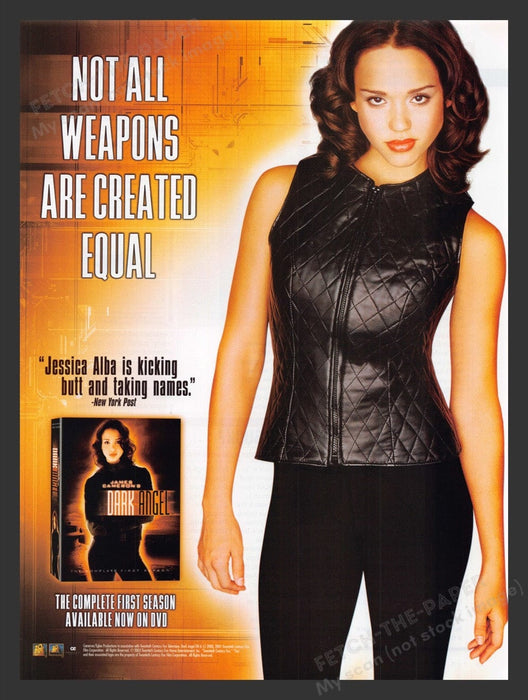 2003 Dark Angel T.V. Show Jessica Alba Print Advertisement Ad