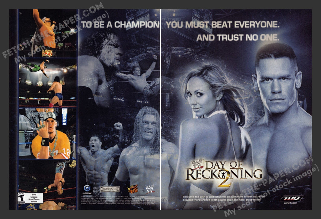 2005 Print Advertisement 2 Page Day of Reckoning 2 Video Game Ad.