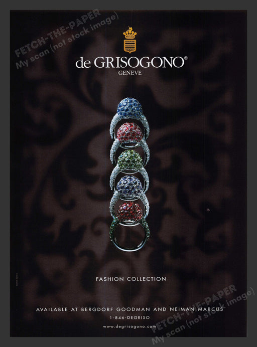 2003 de Grisogono Jewelry Fashion Collection Print Advertisement Ad