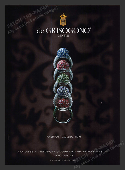 2003 de Grisogono Jewelry Fashion Collection Print Advertisement Ad