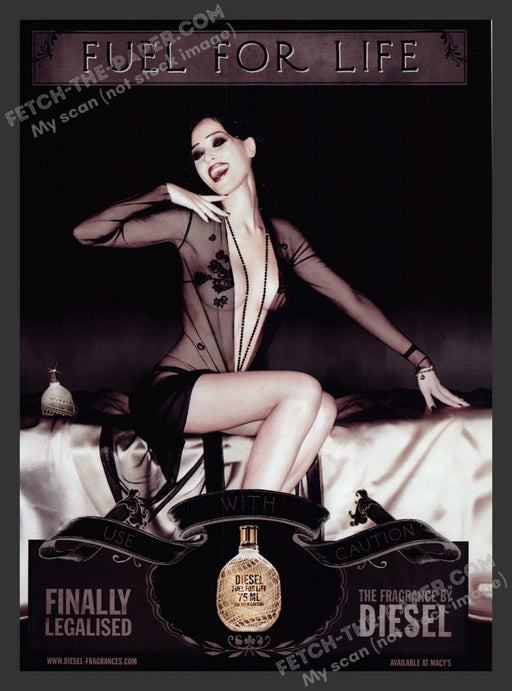 2007 Print Advertisement Diesel "Fuel for Life" Perfume Fragrance Ad.