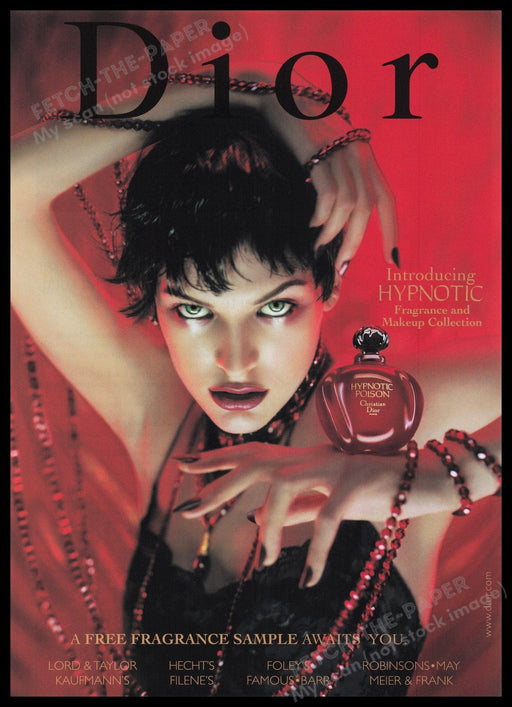 Dior Fragrance 1990s Print Advertisement Ad 1999 Hypnotic Promo Fetch the Paper!