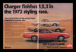 Dodge Charger Car 1970s Print Advertisement (2 pages) 1972 Fetch the Paper!