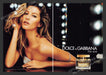 2007 Print Advertisement Dolce & Gabbana "The One" Perfume Gisele Bundchen Model.