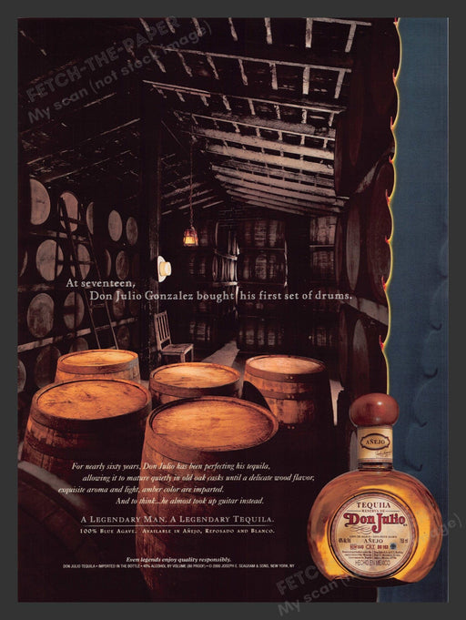 2000 Don Julio Tequila Alcohol Barrels Print Advertisement Ad.