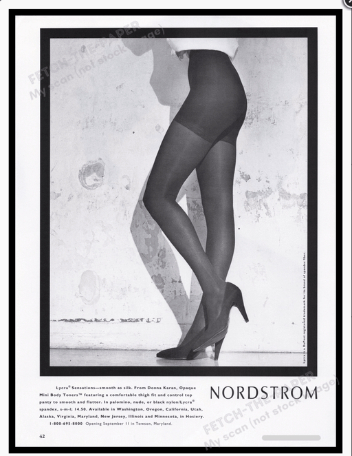 Donna Karan 1990s Print Advertisement Ad 1992 Fetch the Paper!